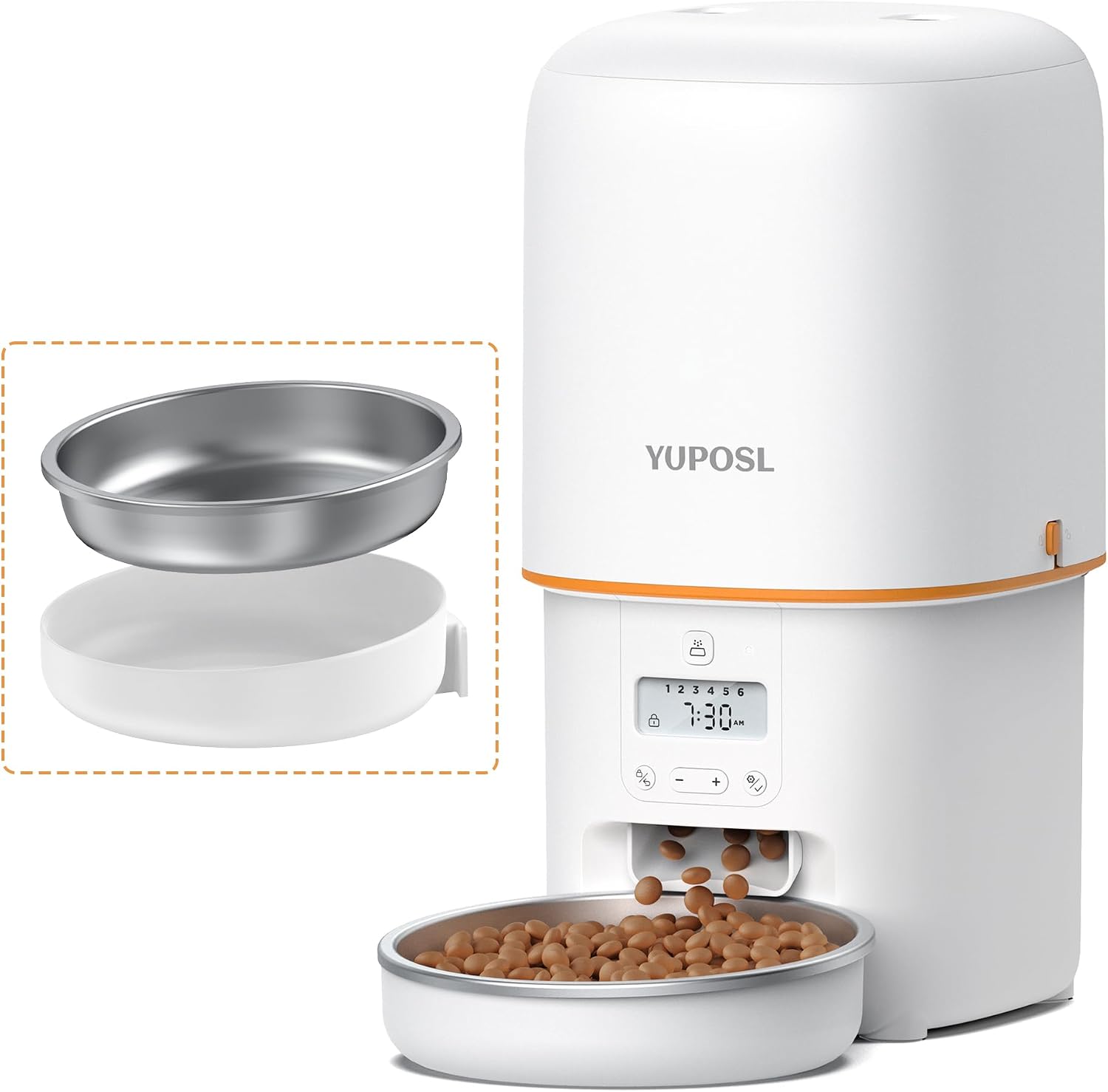 Automatic Cat Feeder 4L Timed Auto Pet Feeder with Portion Control