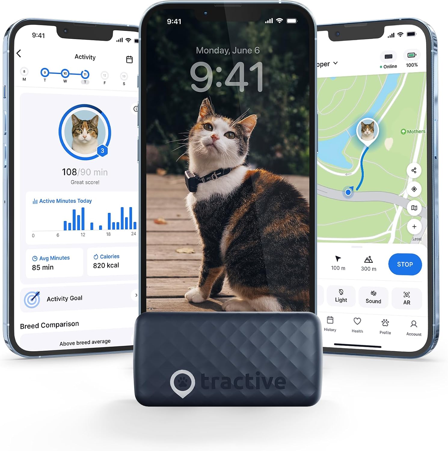 Tractive Smart Cat GPS Tracker with Breakaway Collar