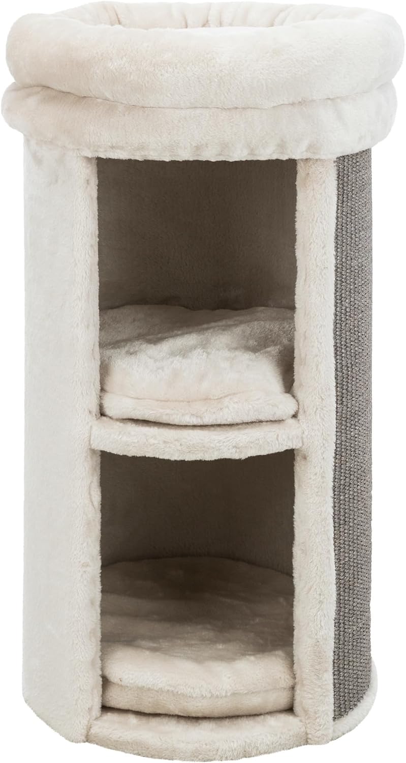 Trixie Mexia 2-Story Cat Condo Tower, Top Platform with Removable Bed
