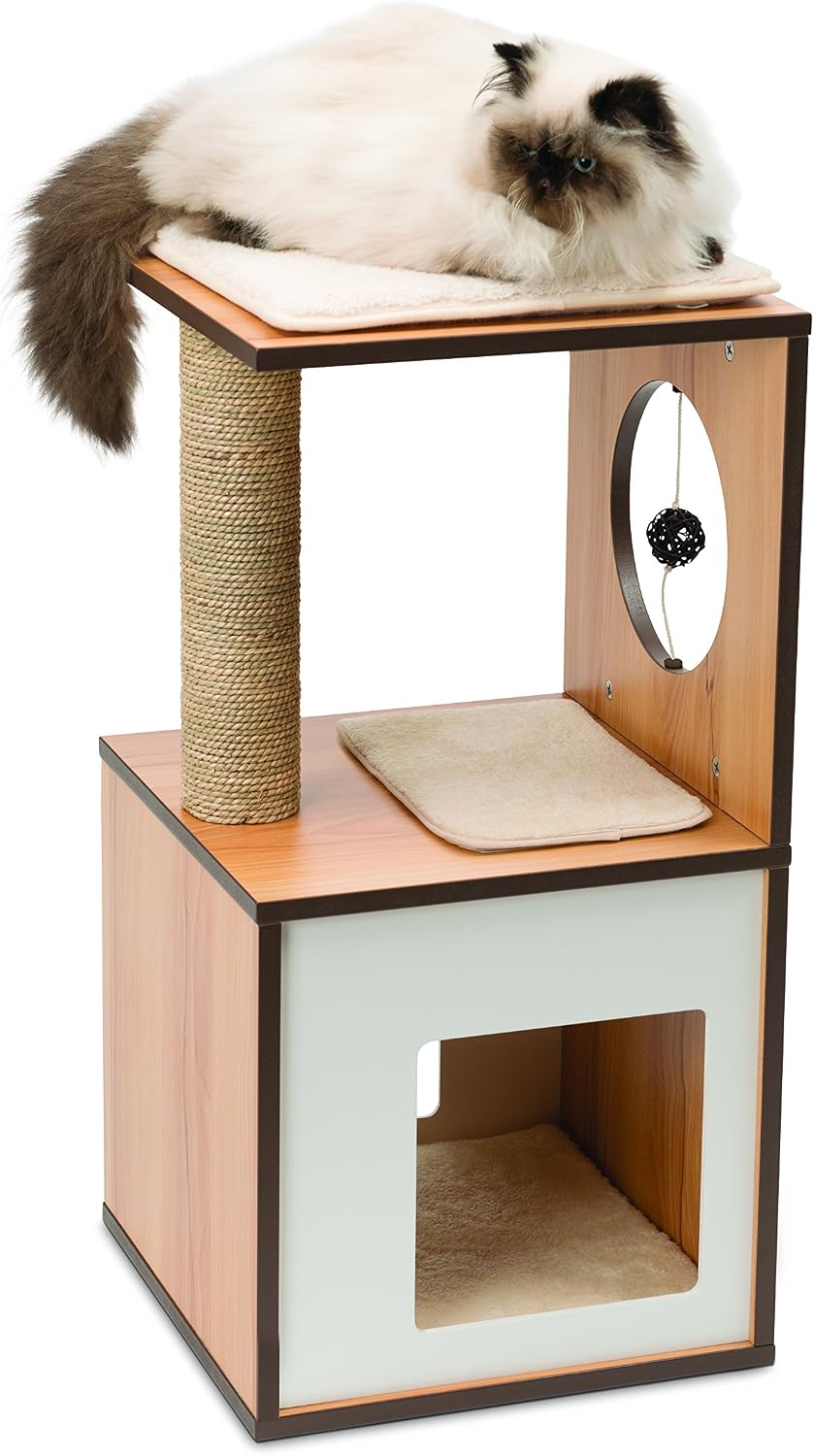 Catit Vesper Treehouse, Small, Walnut
